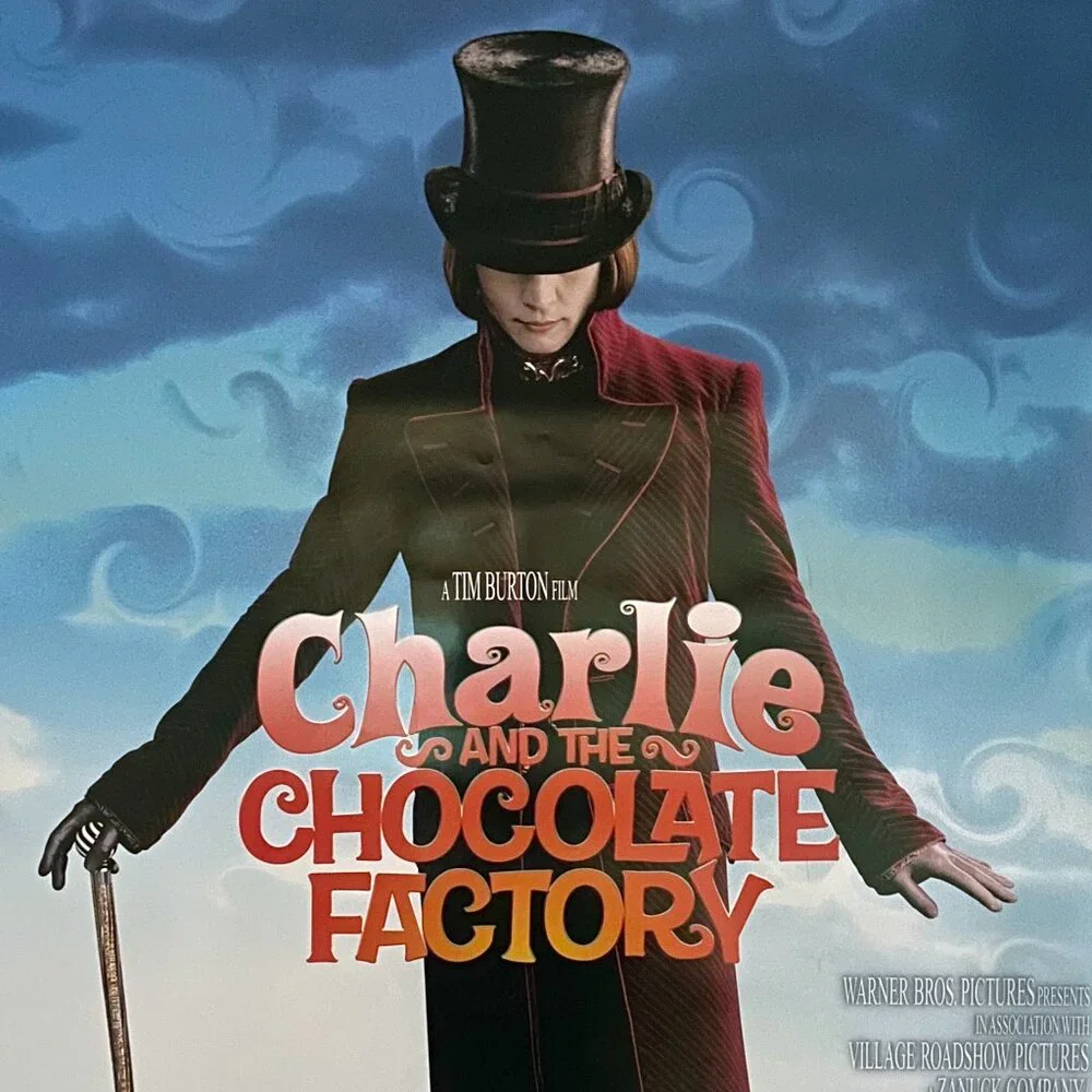 CHARLIE AND THE CHOCOLATE FACTORY (2005) - ORIGINAL DS ADVANCE MOVIE POSTER - Picture 2 of 2